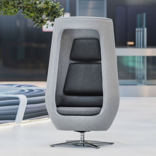 Современное кресло - A11 - Mikomax Smart Office - из шерсти / из фанеры / с высокой спинкой