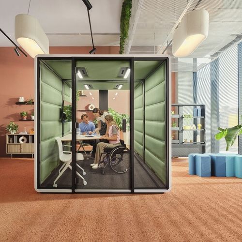 Акустическая рабочий стол POD - HushFree.Access.L - Mikomax Smart Office - эргономичная / для 1 человека / для 2 человек