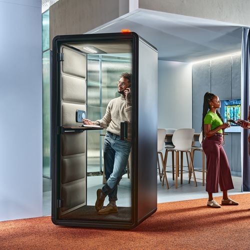 Телефонная будка для открытого пространства - hushFree.XS - Mikomax Smart Office - из стекла / из фанеры / звуконепроницаемая