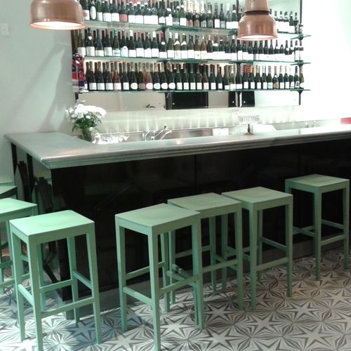 Барная стойка для бара - BAR ITALIE - MISTERZINC - L-образная