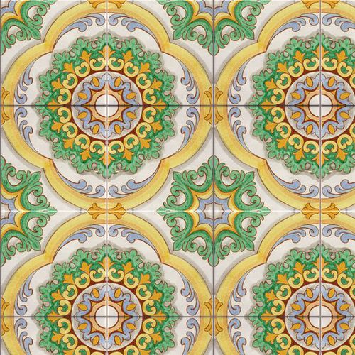 Плитка из терракоты - GIALLO ARANCIO : PALAZZO BISCAI 4 - Ceramiche Militello art & design S.R.L - для интерьера / настенная / напольная