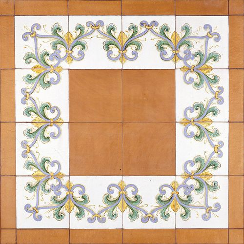 Фриза из терракоты - GIALLO ARANCIO : A03 - Ceramiche Militello art & design S.R.L - настенная / напольный