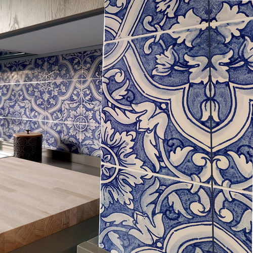 Плитка из керамогранита - Blu Cobalto Azulejos FB - Ceramiche Militello art & design S.R.L - из керамики / из терракоты / полированная