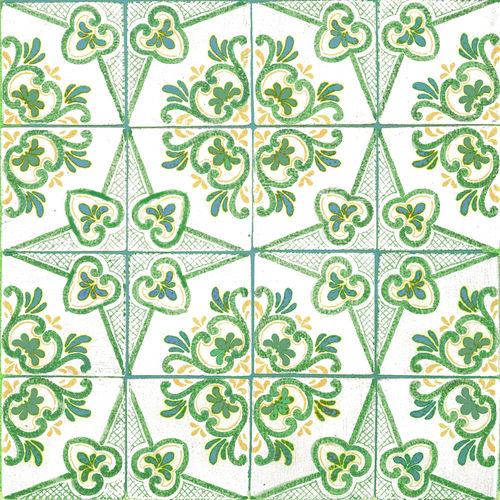 Плитка из глазированной керамики - VERDE RAME - Ceramiche Militello art & design S.R.L - из терракоты / расписанная вручную / для интерьера