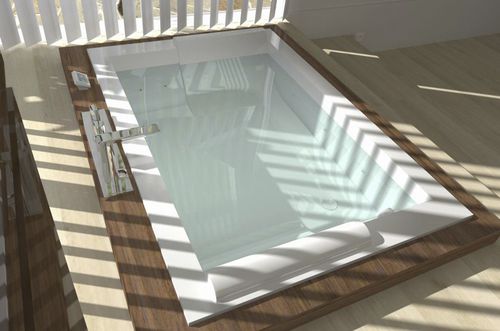 Ванна для жилых зданий - Duo time - WATERGAME COMPANY - для профессионального использования / из композита / современная