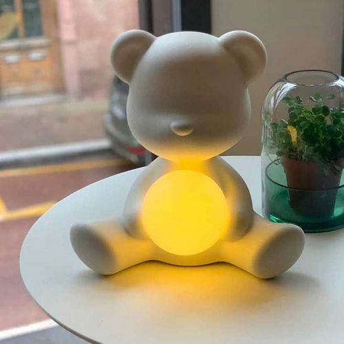 Настольная лампа - TEDDY - Qeeboo - из полиэтилена / уникальный дизайн / с заряжаемой батареей