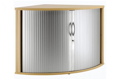 Низкий шкаф для папок - Hawk Furniture Ltd. - из дерева / со шторой / современный
