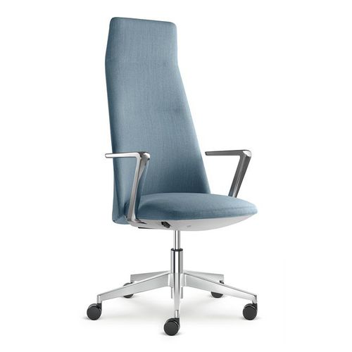 Современное директорское кресло - MELODY DESIGN - LD Seating s.r.o. - из ткани / из хрома / с высокой спинкой