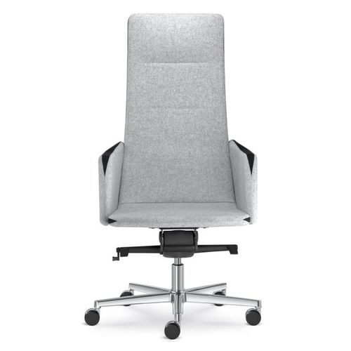 Современное директорское кресло - HARMONY  - LD Seating s.r.o. - из ткани / из полированного алюминия / с высокой спинкой