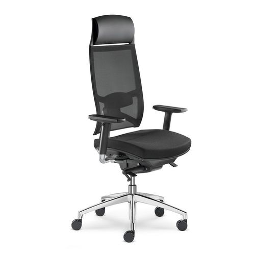 Современное директорское кресло - STORM  - LD Seating s.r.o. - нейлоновое / из алюминия / с подголовником