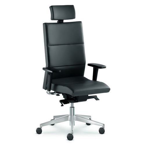 Современное директорское кресло - LASER  - LD Seating s.r.o. - нейлоновое / с подголовником / регулируемое по высоте