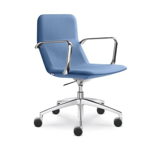 Современный стул для офиса - FLEXI  - LD Seating s.r.o. - для интерьера / из ткани / с основанием из алюминия