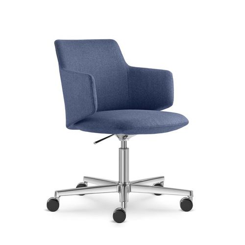 Современный стул для офиса - MELODY MEETING  - LD Seating s.r.o. - для интерьера / из ткани / с основанием из алюминия