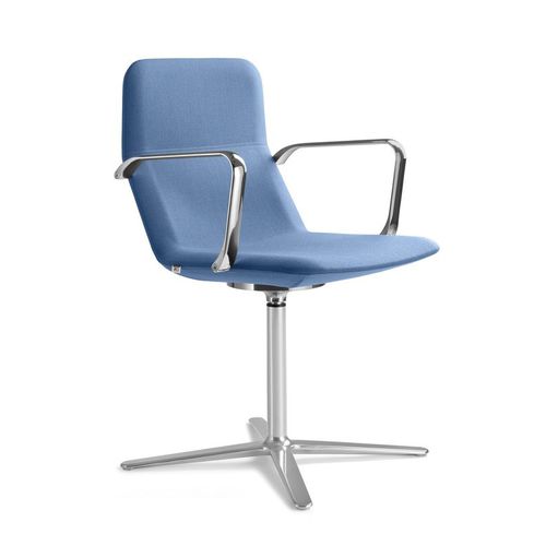 Современный стул для посетителей - FLEXI - LD Seating s.r.o. - для интерьера / из ткани / из полированного алюминия