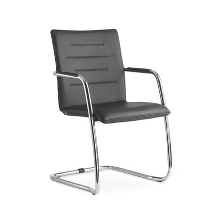 Стул для конференций для интерьера - OSLO - LD Seating s.r.o. - из стали, покрытой порошком / с основанием из хромированной стали / обитый