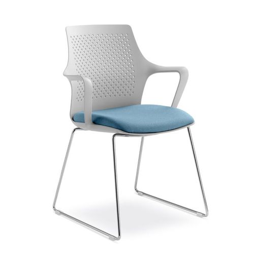 Стул для конференций для интерьера - TARA  - LD Seating s.r.o. - из металлической проволоки / из пластика / с основанием из хромированной стали