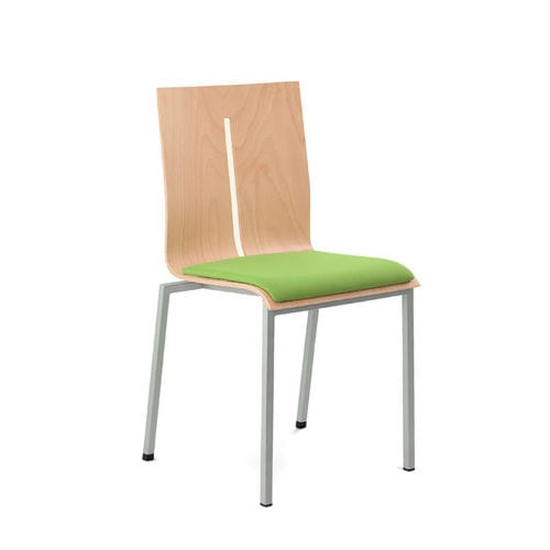 Современный стул для конференций - TWIST  - LD Seating s.r.o. - для интерьера / из бука / с основанием из стали, покрытой порошком