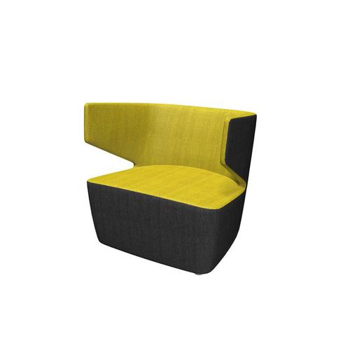 Современное клубное кресло - CLUB-K1 - LD Seating s.r.o. - из губки / черное / желтое