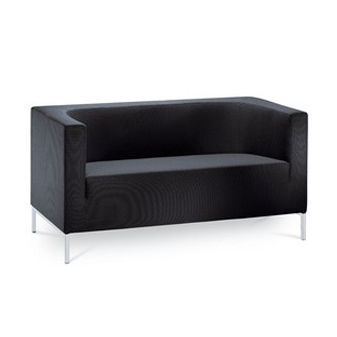 Современный диван - KUBIK/2 - LD Seating s.r.o. - черный / 2 места