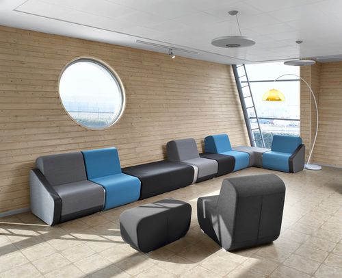 Модульный диван - OPEN PORT - LD Seating s.r.o. - современный / из ткани / для общественных мест