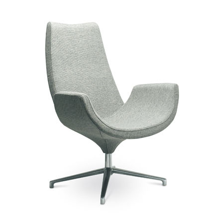 Современное кресло - RELAX - LD Seating s.r.o. - из ткани / из полированного алюминия / с высокой спинкой