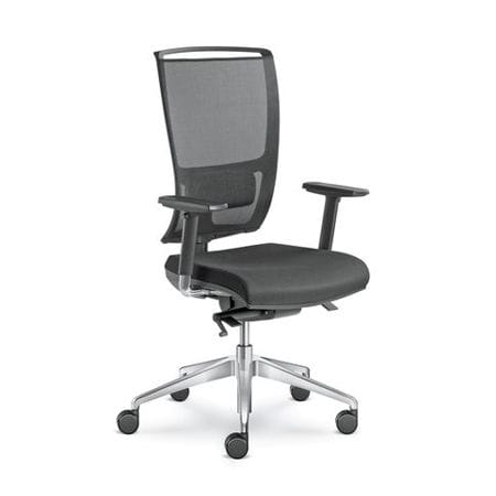 Современный стул для офиса - LYRA NET - LD Seating s.r.o. - для интерьера / из сетки / с основанием из нейлона