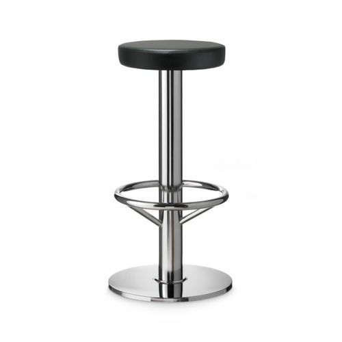 Современный барный табурет - 430  - PF Stile Srl - из кожи / с основанием из стали / с центральной опорой