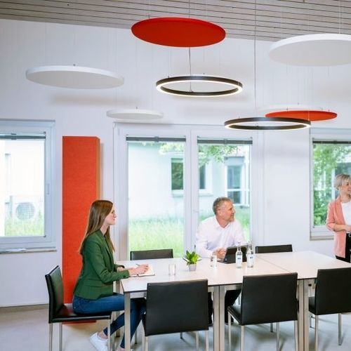 Самонесущая акустическая колонка - PREFORM GmbH - из ткани / прямоугольная / гладкая