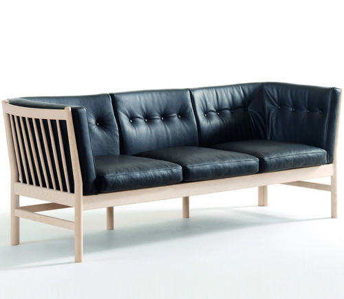 Современный диван - KADETT & KADETT DE LUXE - Skipper Furniture AB - из ткани / из кожи / черный