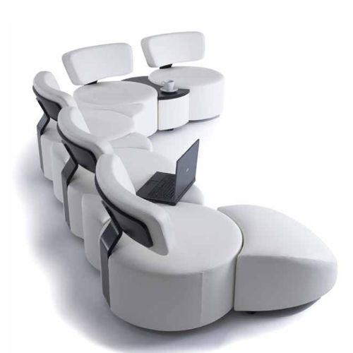 Модульный диван - CIRCLES - Skipper Furniture AB - современный / из кожи / белый