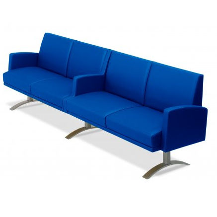 Сидения на опоре из ткани - UFO - Skipper Furniture AB - 4 места / несколько мест
