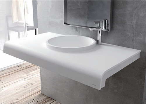 Полуутопленная раковина - Y02 - mcbath - Moldcom Composites - из Solid Surface / круглая / современная