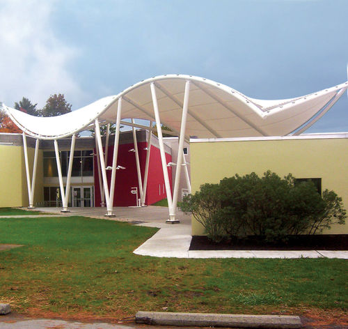 Архитектурная мембрана из ПВХ - AVERY CENTER FOR THE ARTS BARD COLLEGE - FabriTec Structures - из стеклоткани с покрытием из ПВХ / для натяжной конструкции / для общественных мест