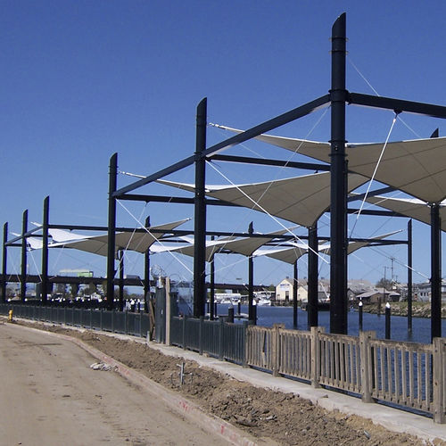 Архитектурная мембрана из ПТФЭ - STOCKTON WATERFRONT MARINA - FabriTec Structures - для натяжной конструкции / для общественных мест / для рафшторы