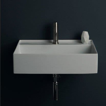 Подвесная раковина - 31230101/S - Alice Ceramica - из керамики / с умягчителем воды / прямоугольная