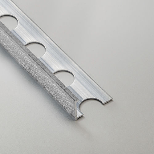 Отделочный профиль из алюминия - ORBITAL BRUSHED L12 - ALUMACER® - для наружных углов / L-образный / посеребренный