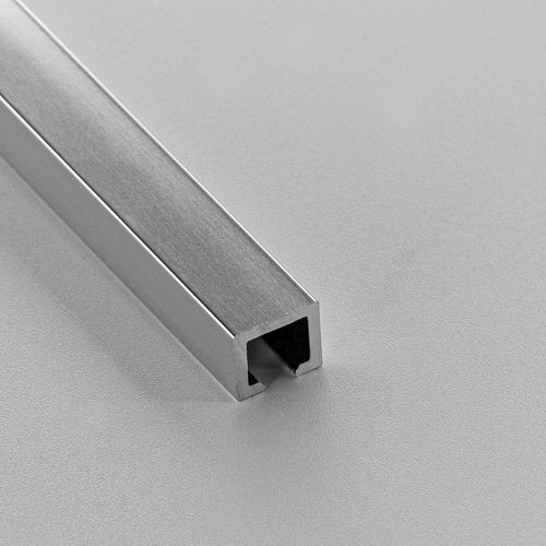 Разделительный профиль алюминий - 8X10 - ALUMACER® - для плиточного пола / квадратный / U-образный