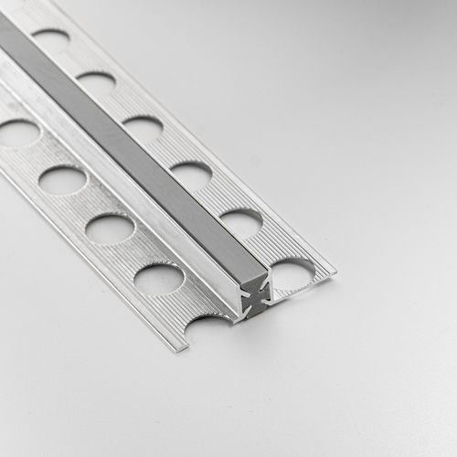 Компенсационный шов из алюминия - 10X10 / 12X12 - ALUMACER® - для напольной поверхности / для плиточного пола