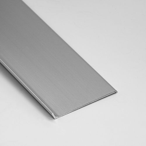 Белый плинтус - 80X12 - ALUMACER® - позолоченный / серый / черный