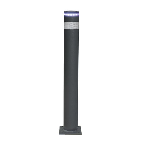 Защитный боллард - CILINDRO LEDS TOP - Ado urban - из лакированного железа / световой / отражающий