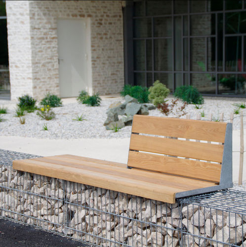 Габион для экстерьера - MOBILIER EVOL 1/2 DOSSIER - ID GABION - L'AGENCE URBAINE