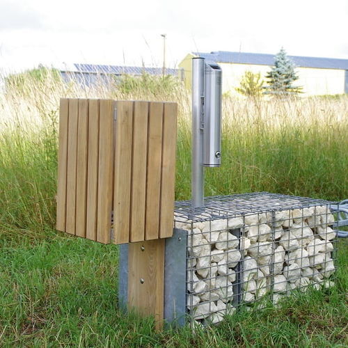 Общественный мусорный контейнер - PANA - ID GABION - L'AGENCE URBAINE - с сортировкой / напольный / из металла