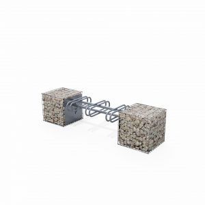 Напольная парковка для велосипедов - SC23P50 - ID GABION - L'AGENCE URBAINE - из перерабатываемого материала / с габионом / для общественных мест