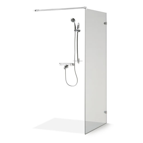 Самонесущая перегородка для душа - FRAMELESS - Baltijos Brasta - из закаленного стекла