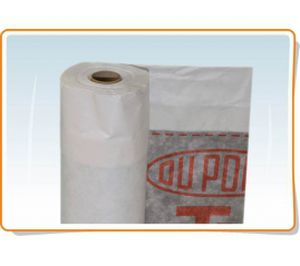 Текстильная мембрана из полиэтилена - TYVEK®PRO+TAPE - Baltijos Brasta - из PP / для кровли / огнестойкая