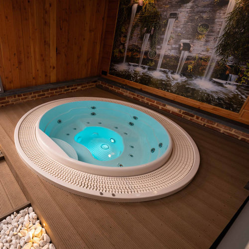 Встраиваемая спа-ванна - CHALEUR PRO - Alpha Wellness Sensations - круглая / 6 мест / из гальванизированной стали