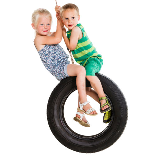 Качель из веревки - TYRE VERTICAL - KBT - из каучука / для игровой площадки / 2 места