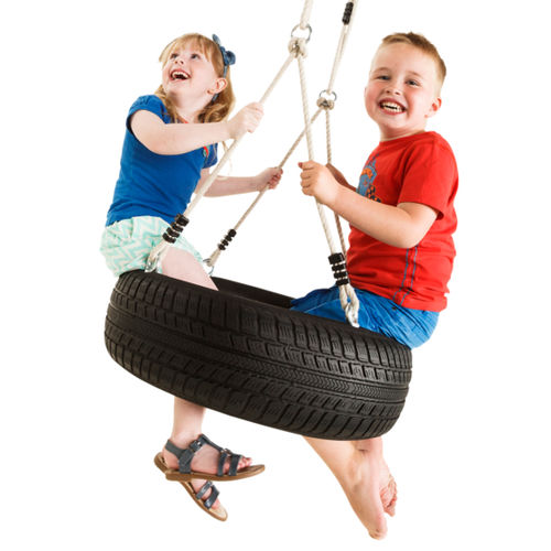 Качель из веревки - TYRE HORIZONTAL - KBT - из каучука / для игровой площадки / 2 места