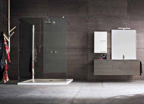 Современная ванная комната - QB04 - IDEAL BAGNI - из дуба