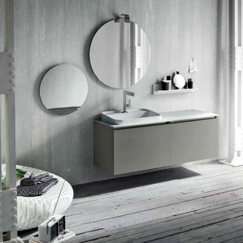 Подвесная тумба под умывальник - QB52 - IDEAL BAGNI - из дерева / современная / лакированная